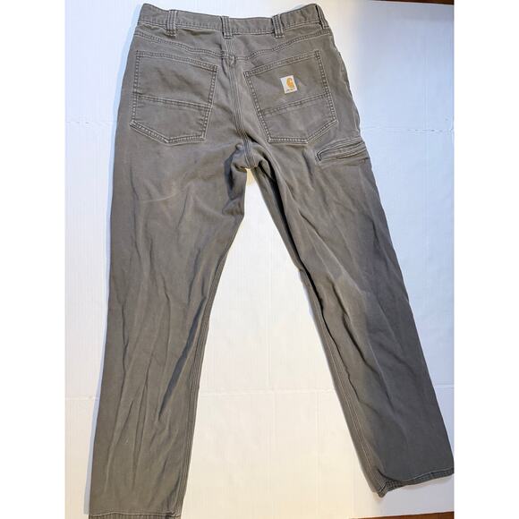 Carhartt Mens Grey Relaxed Fit Pants Size 32x34 - Picture 3 of 7